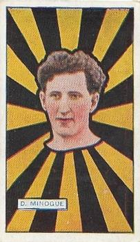 1921 J.J.Schuh Magpie Cigarettes Australian Footballers - Victorian League #18 Dan Minogue Front
